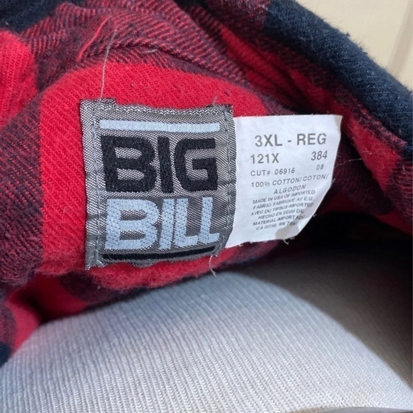 Vintage BIG BILL Premium Flannel Work Shirt - Picture 6 of 6